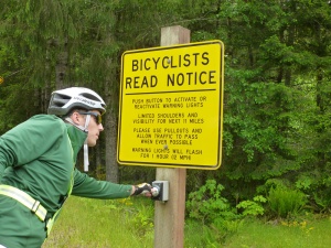 Cyclist Awareness sign